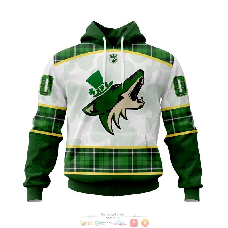 Personalized Arizona Coyotes NHL St Patrick Days 3d shirt hoodie