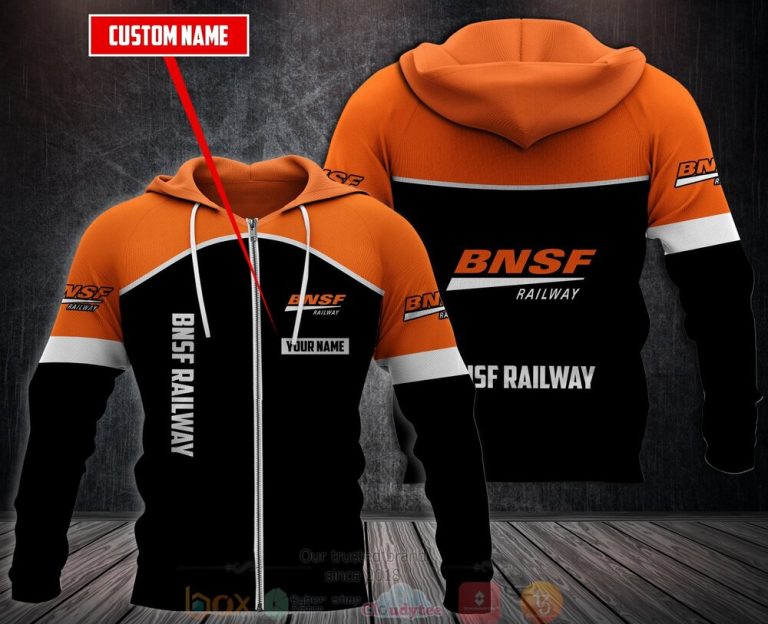 Personalized Bnsf Railway 3D Fleece Hoodie Hoodie 1 2