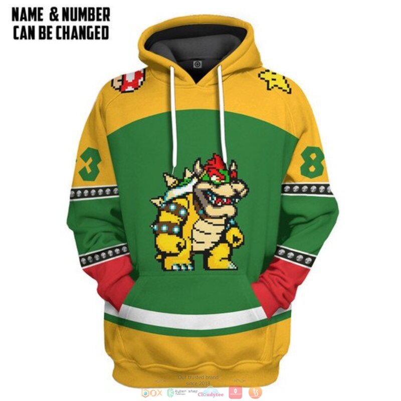 Personalized Bowser custom 3d shirt hoodie