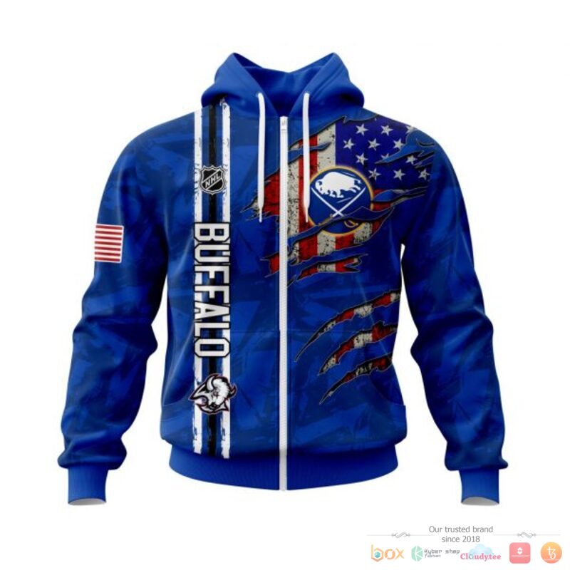 Personalized Buffalo Sabres With American Flag 3d shirt hoodie 1