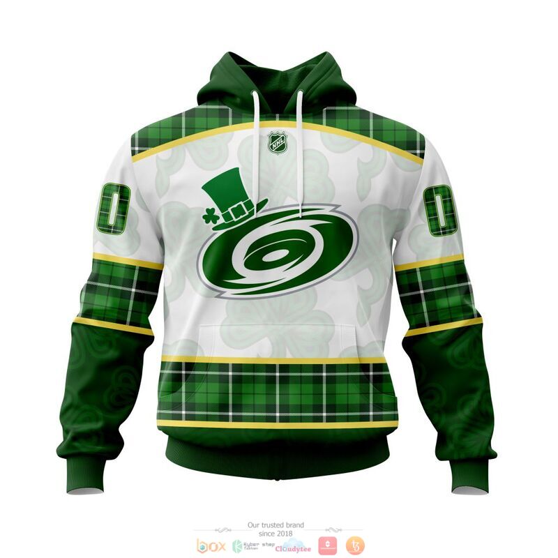 Personalized Carolina Hurricanes NHL St Patrick Days 3d shirt hoodie