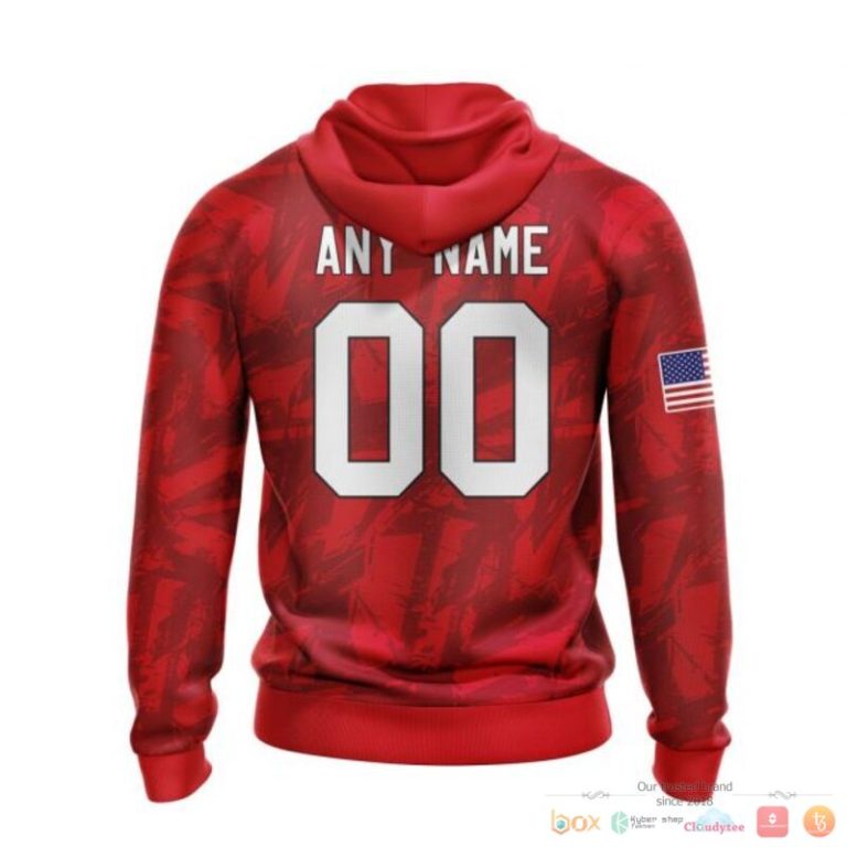 Personalized Carolina Hurricanes With American Flag 3d shirt hoodie 1 2