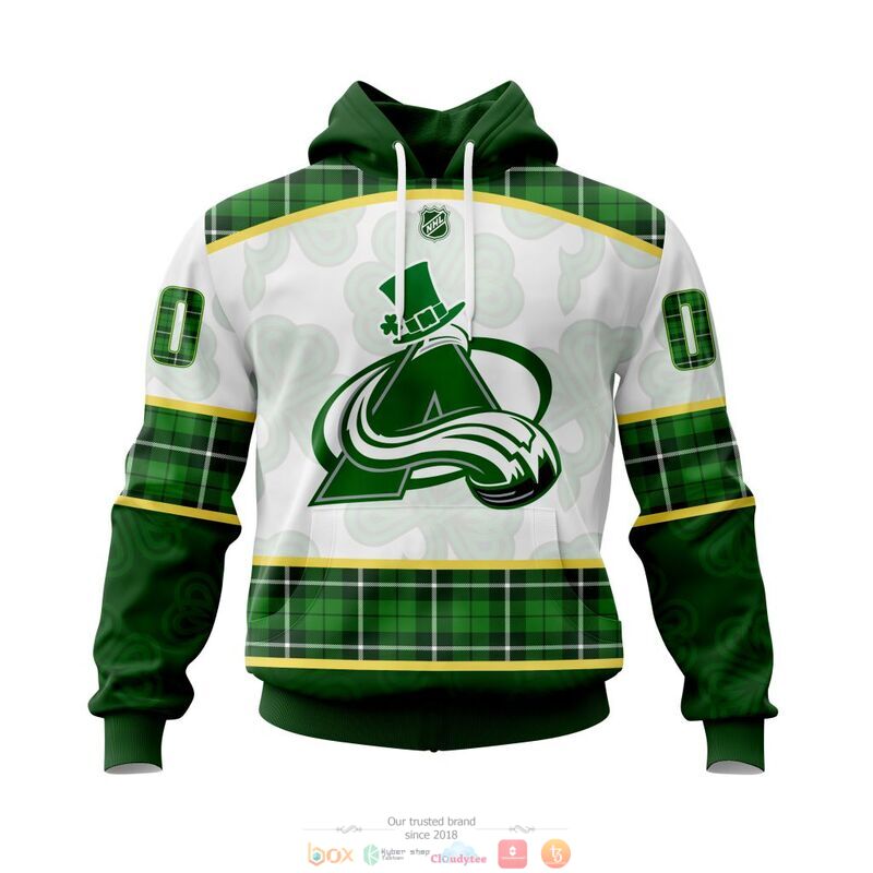 Personalized Colorado Avalanche NHL St Patrick Days 3d shirt hoodie