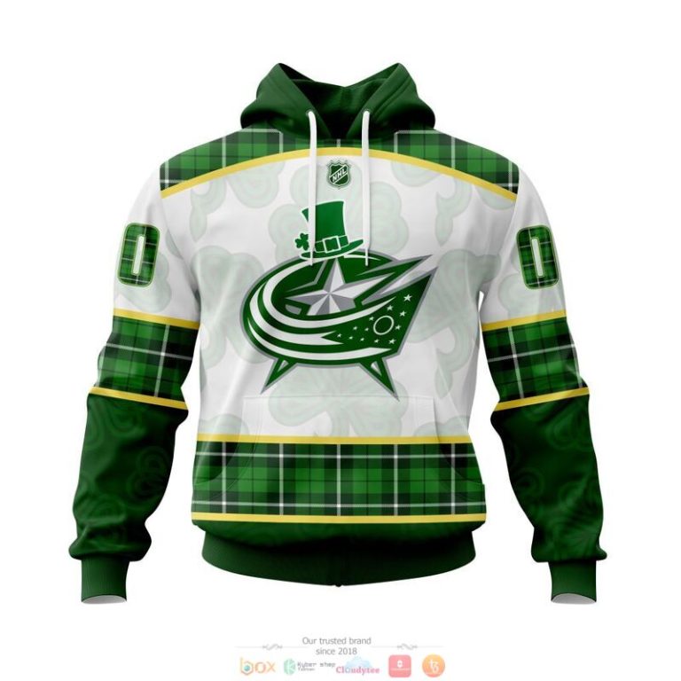 Personalized Columbus Blue Jackets NHL St Patrick Days 3d shirt hoodie