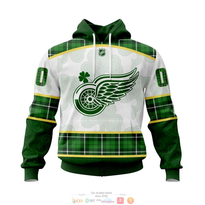 Personalized Detroit Red Wings NHL St Patrick Days 3d shirt hoodie