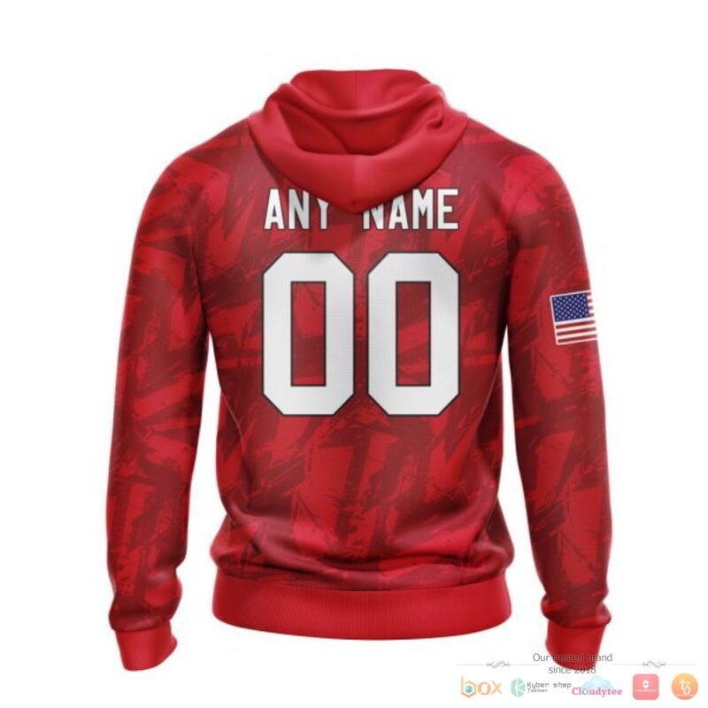 Personalized Detroit Red Wings With American Flag 3d shirt hoodie 1 2