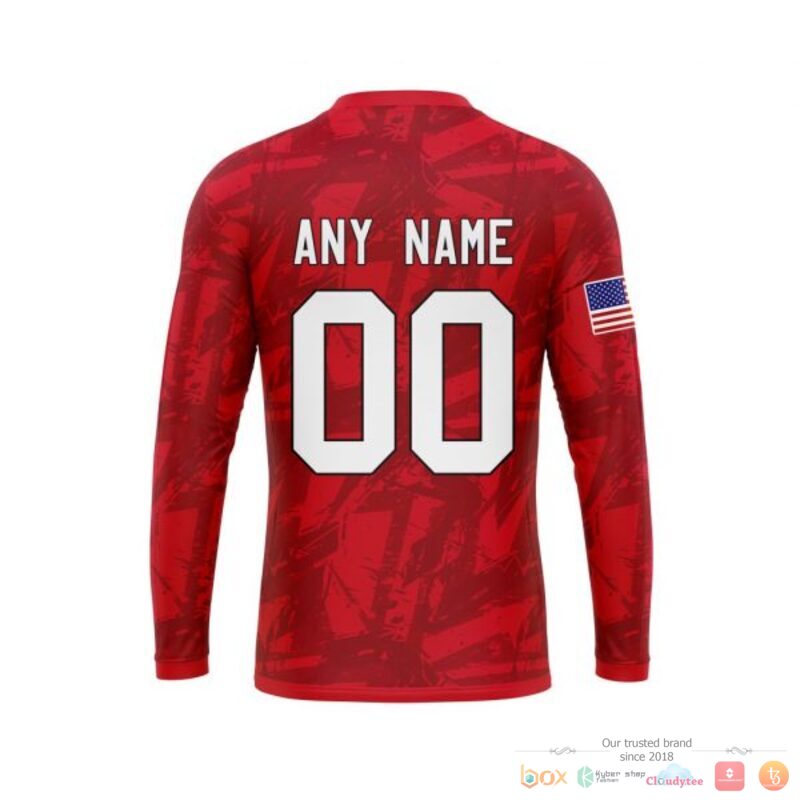 Personalized Detroit Red Wings With American Flag 3d shirt hoodie 1 2 3 4