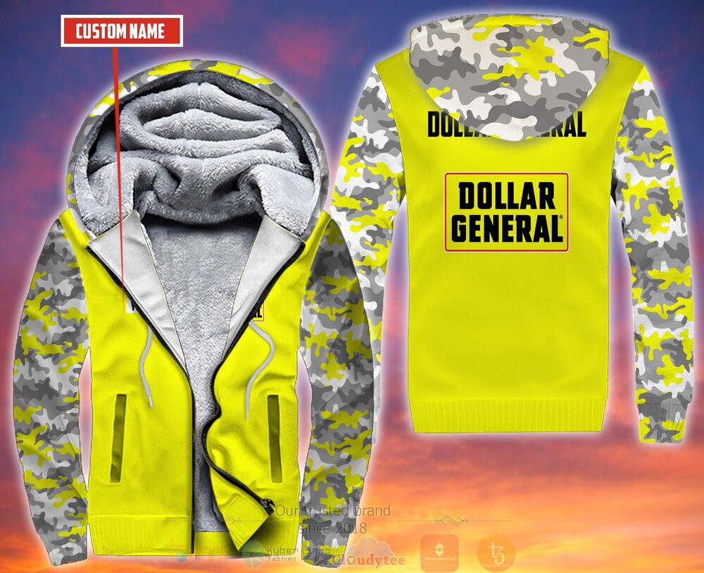 Personalized Dollar General Yellow 3D Fleece Hoodie Hoodie