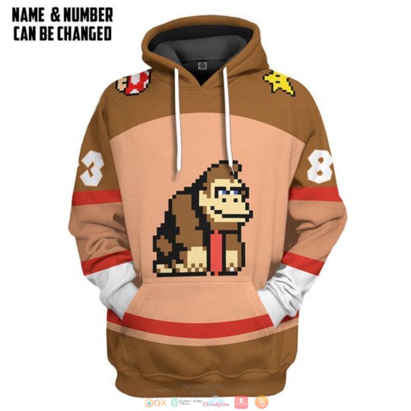 Personalized Donkey Kong custom 3d shirt hoodie