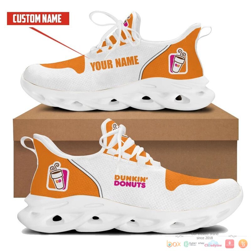 Personalized Dunkin Donuts Orange Clunky Max Soul Shoes