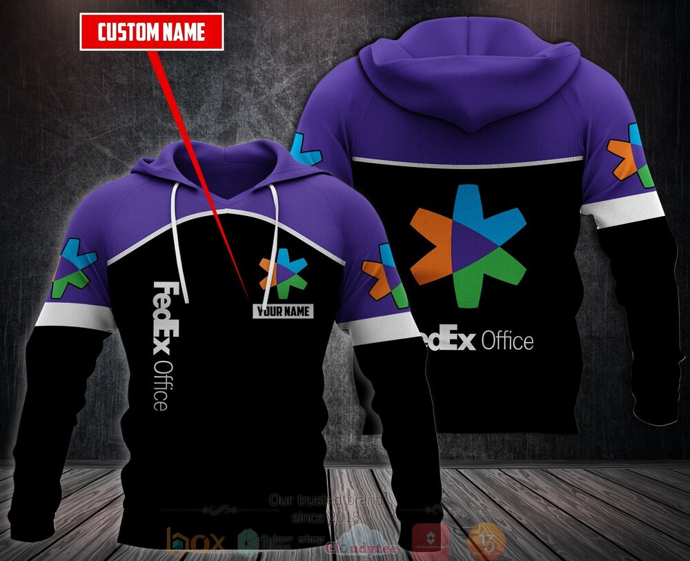 Personalized Fedex Office 3D Fleece Hoodie Hoodie 1