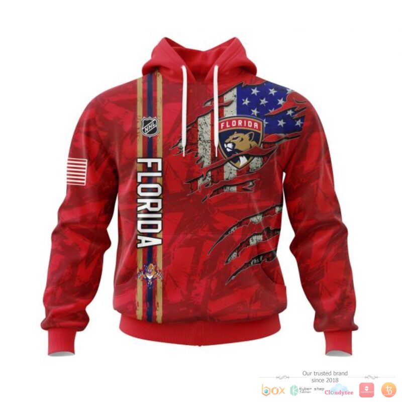 Personalized Florida Panthers With American Flag 3d shirt hoodie