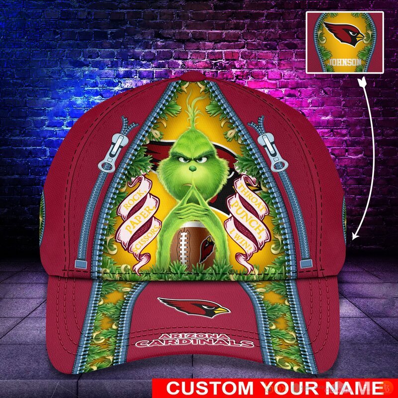 Personalized Grinch Arizona Cardinals NFL Custom Cap