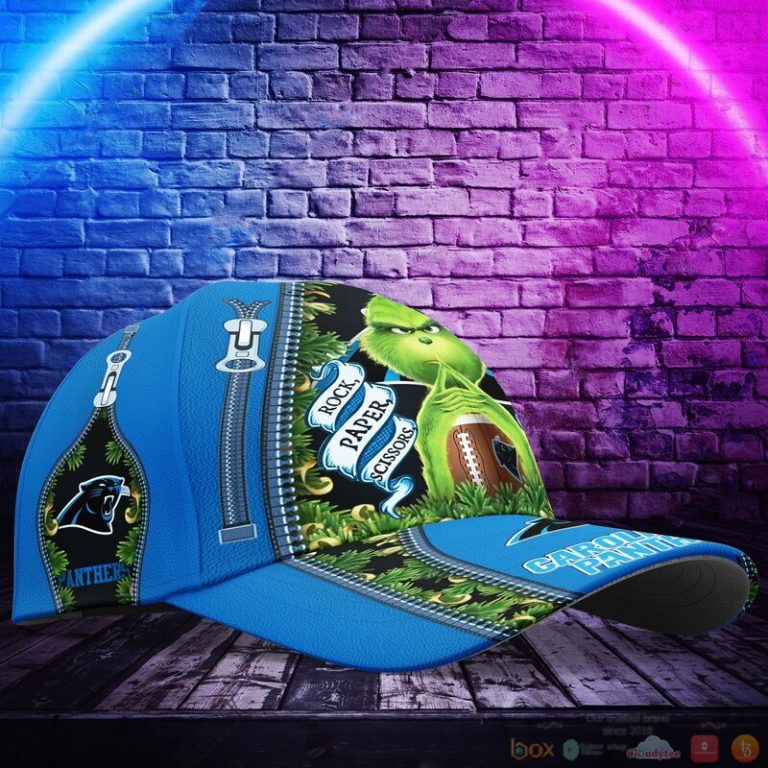 Personalized Grinch Carolina Panthers NFL Custom Cap 1 2