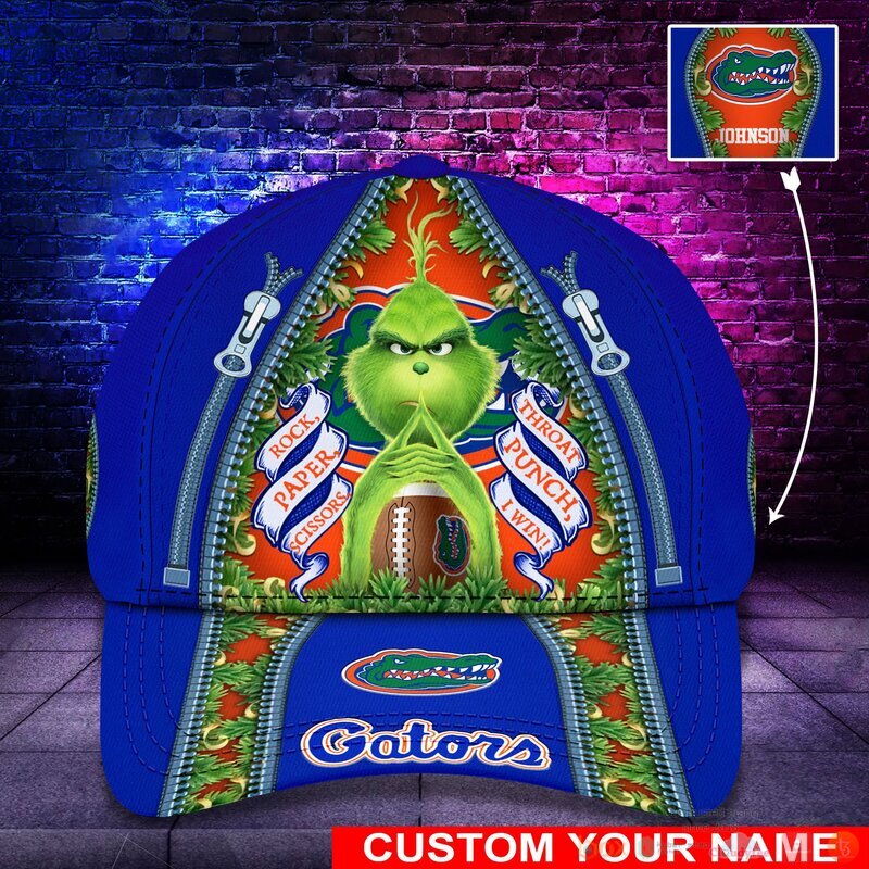 Personalized Grinch Florida Gators NCAA Custom Cap