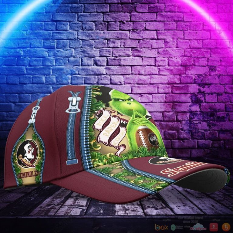 Personalized Grinch Florida State Seminoles NCAA Custom Cap 1 2