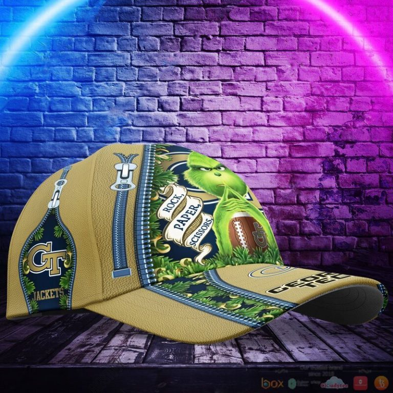 Personalized Grinch Georgia Tech Yellow Jackets NCAA Custom Cap 1 2