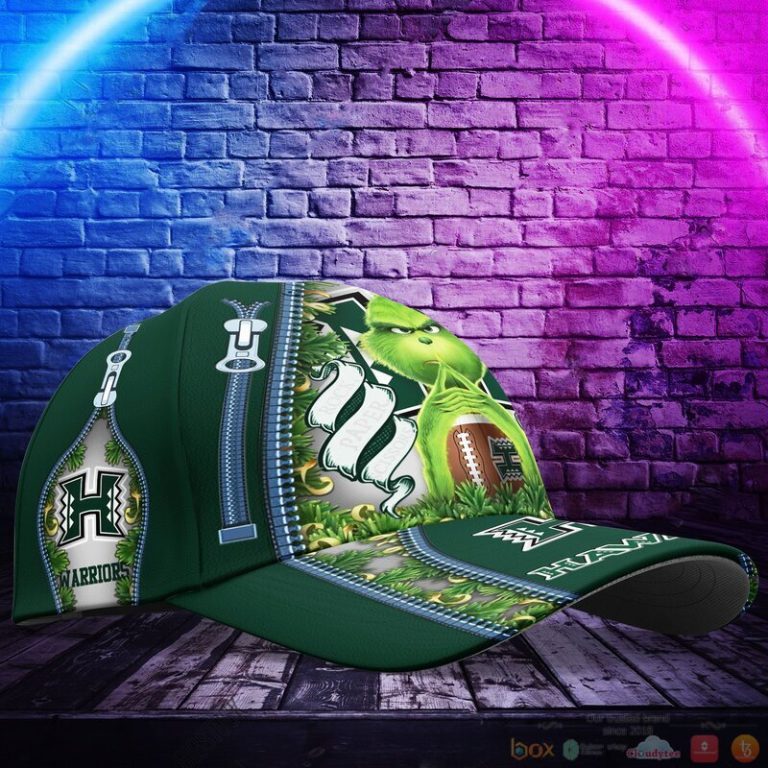 Personalized Grinch Hawaii Rainbow Warriors NCAA Custom Cap 1 2