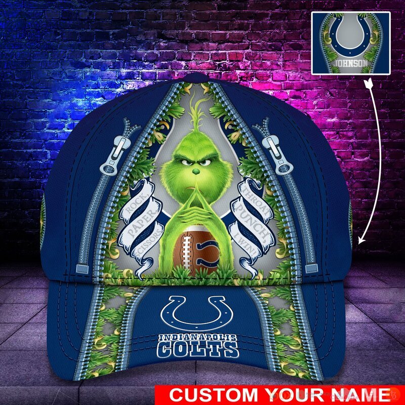 Personalized Grinch Indianapolis Colts NFL Custom Cap
