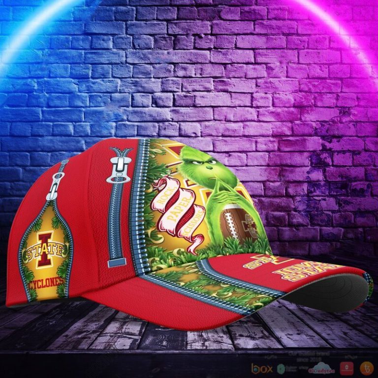 Personalized Grinch Iowa State Cyclones NCAA Custom Cap 1 2