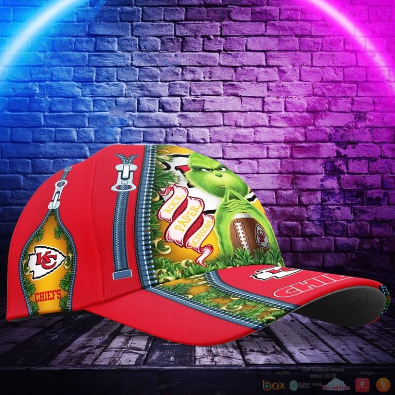 Personalized Grinch Kansas City Chiefs NFL Custom Cap 1 2