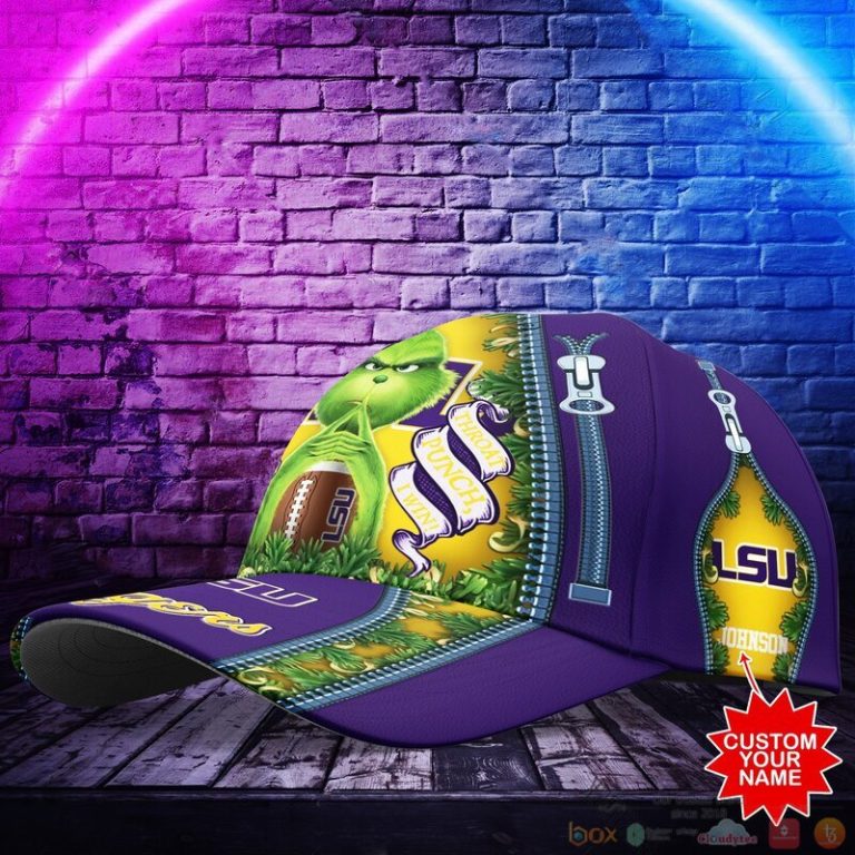 Personalized Grinch LSU Tigers NCAA Custom Cap 1