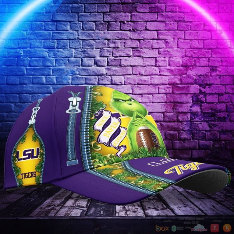 Personalized Grinch LSU Tigers NCAA Custom Cap 1 2