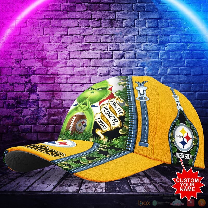 Personalized Grinch Pittsburgh Steelers NFL Custom Cap 1
