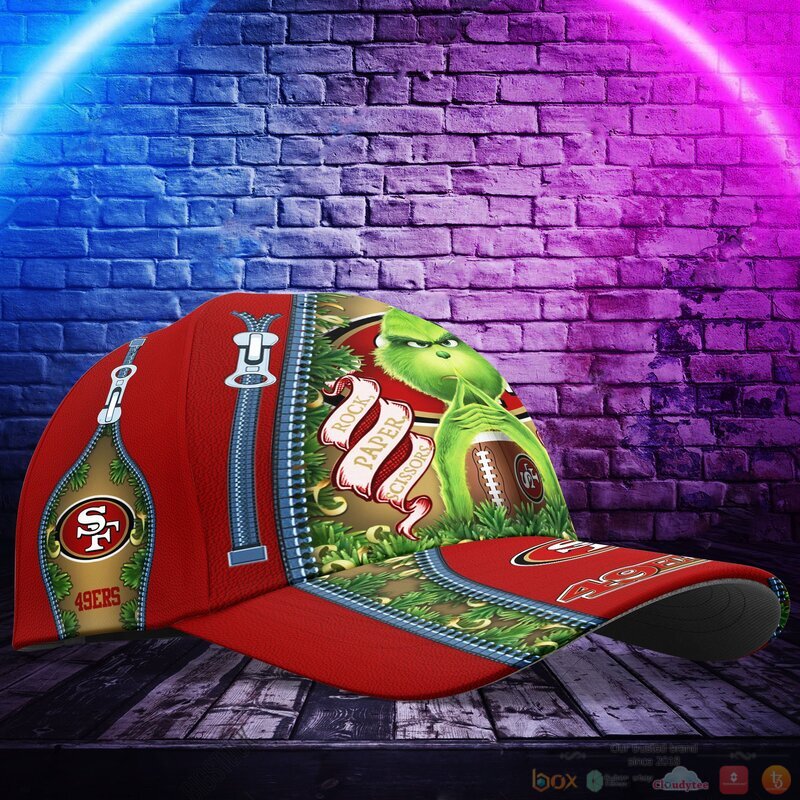 Personalized Grinch San Francisco 49ers NFL Custom Cap 1 2