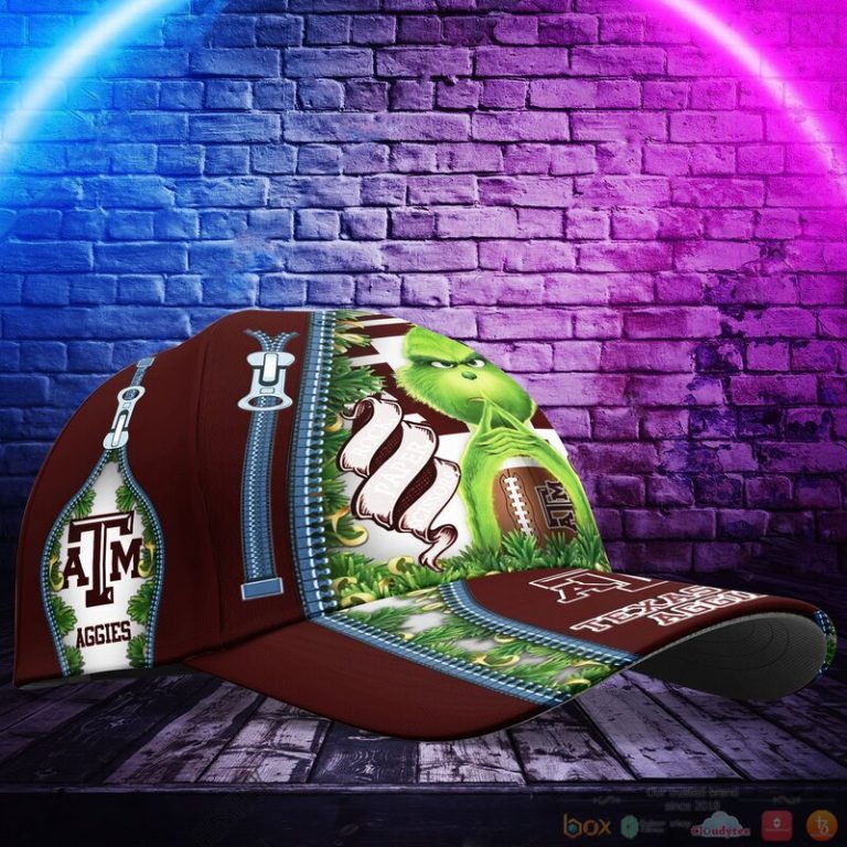 Personalized Grinch Texas AM Aggies NCAA Custom Cap 1 2