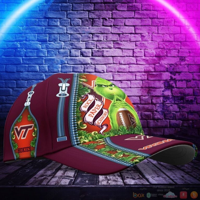 Personalized Grinch Virginia Tech Hokies NCAA Custom Cap 1 2