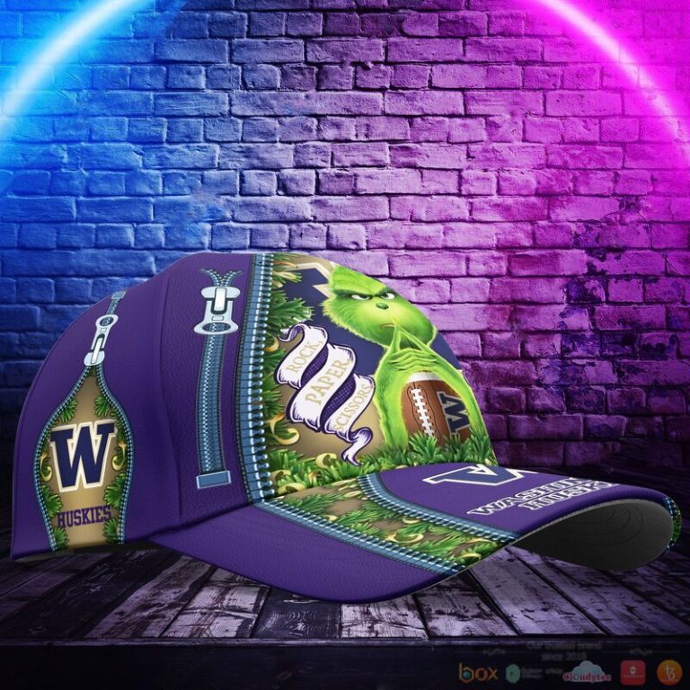 Personalized Grinch Washington Huskies NCAA Custom Cap 1 2