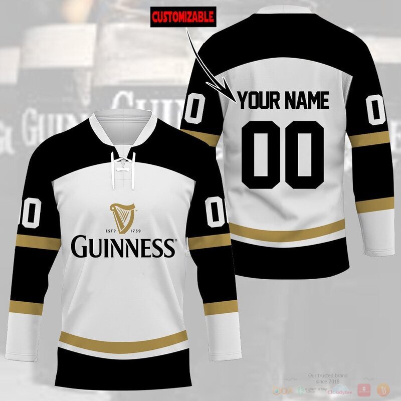 Personalized Guinness Beer Hockey Jersey
