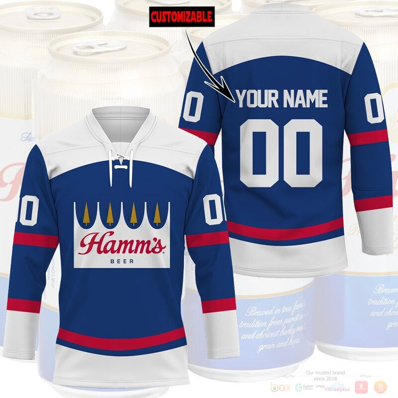Personalized Hamms Beer Hockey Jersey