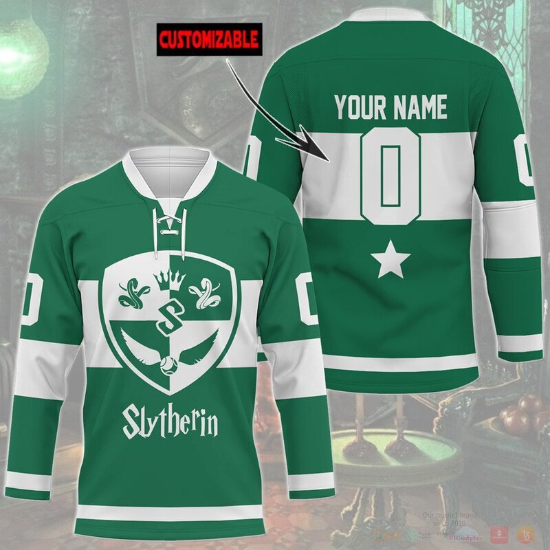 Personalized Harry Potter Slytherin Hockey Jersey