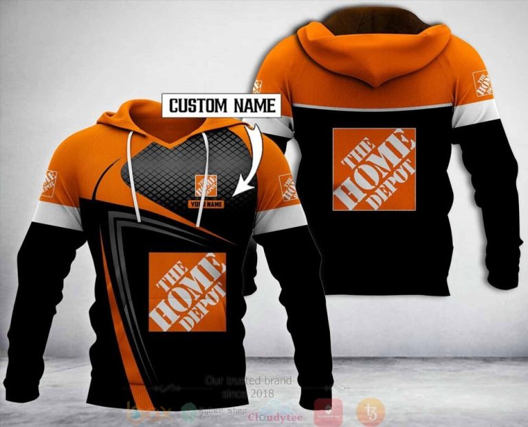 Personalized Home Depot Black Ver2 3D Hoodie Zip Hoodie