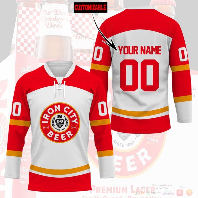 Personalized Iron City Beer Hockey Jersey