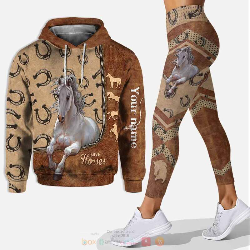 Personalized Love Horses 3d hoodie legging