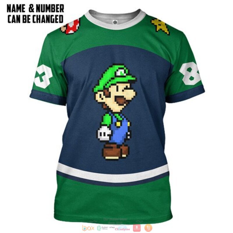 Personalized Luigi custom 3d shirt hoodie 1