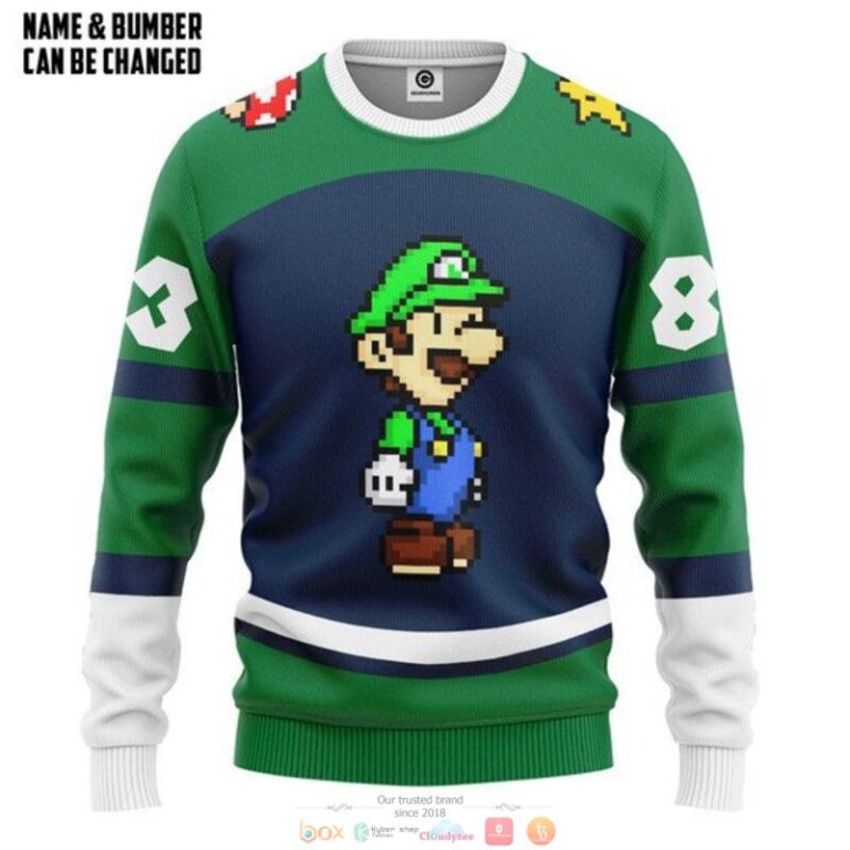 Personalized Luigi custom 3d shirt hoodie 1 2