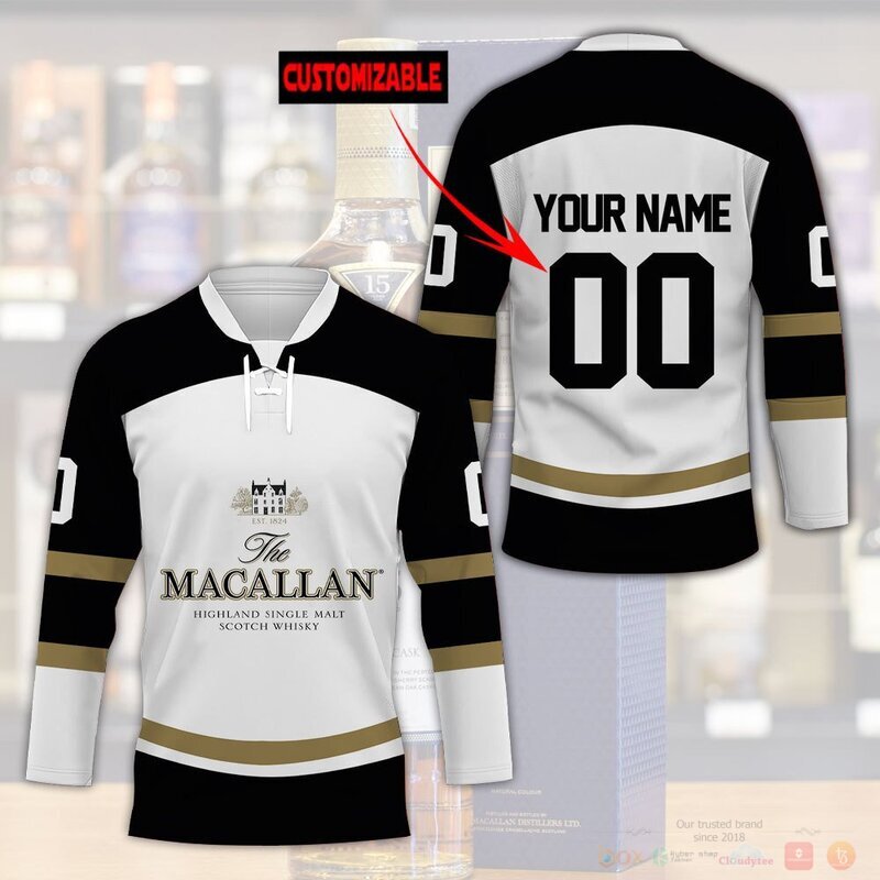 Personalized Macallan Scotch Whisky Hockey Jersey