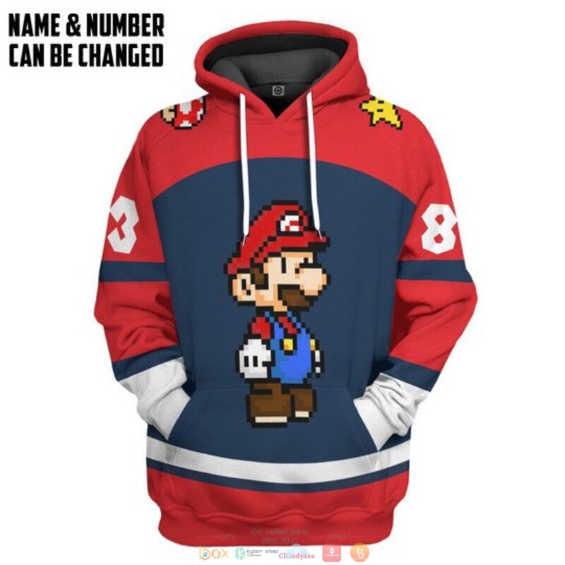 Personalized Mario custom 3d shirt hoodie
