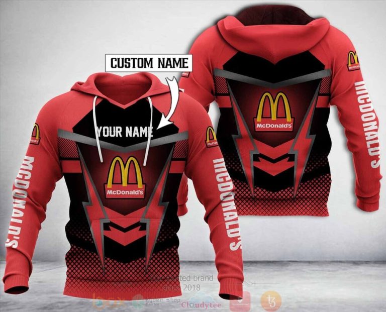 Personalized McdonaldS 3D Fleece Hoodie Hoodie