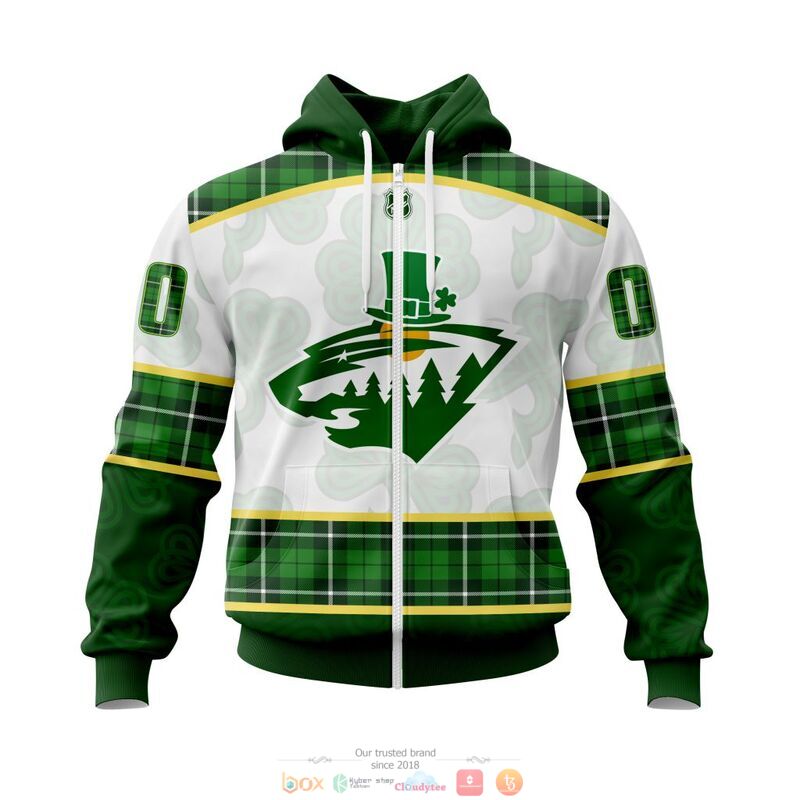 Personalized Minnesota Wild NHL St Patrick Days 3d shirt hoodie 1