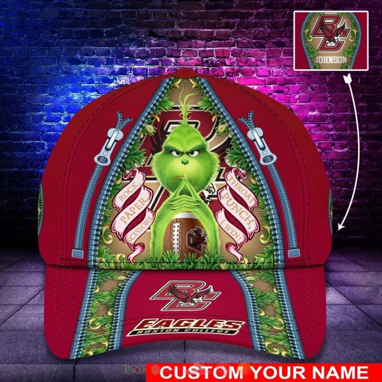 Personalized NCAA Boston College Eagles The Grinch Cap