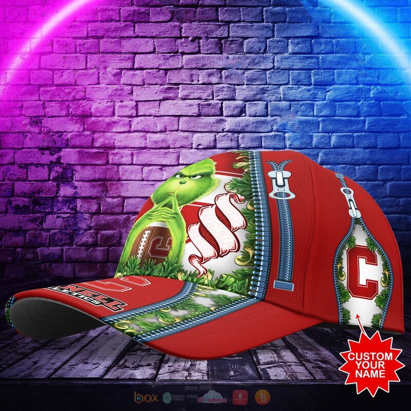 Personalized NCAA Cornell Big Red The Grinch Cap 1