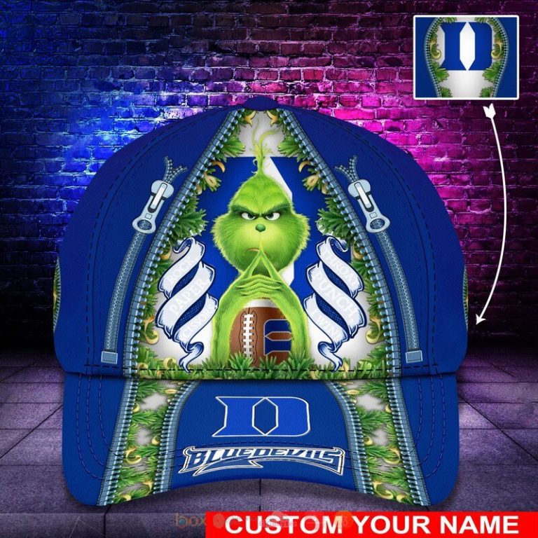 Personalized NCAA Duke Blue Devils The Grinch Cap