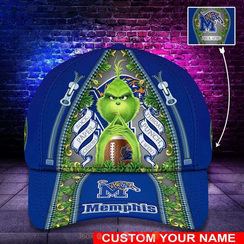 Personalized NCAA Memphis Tigers The Grinch Cap
