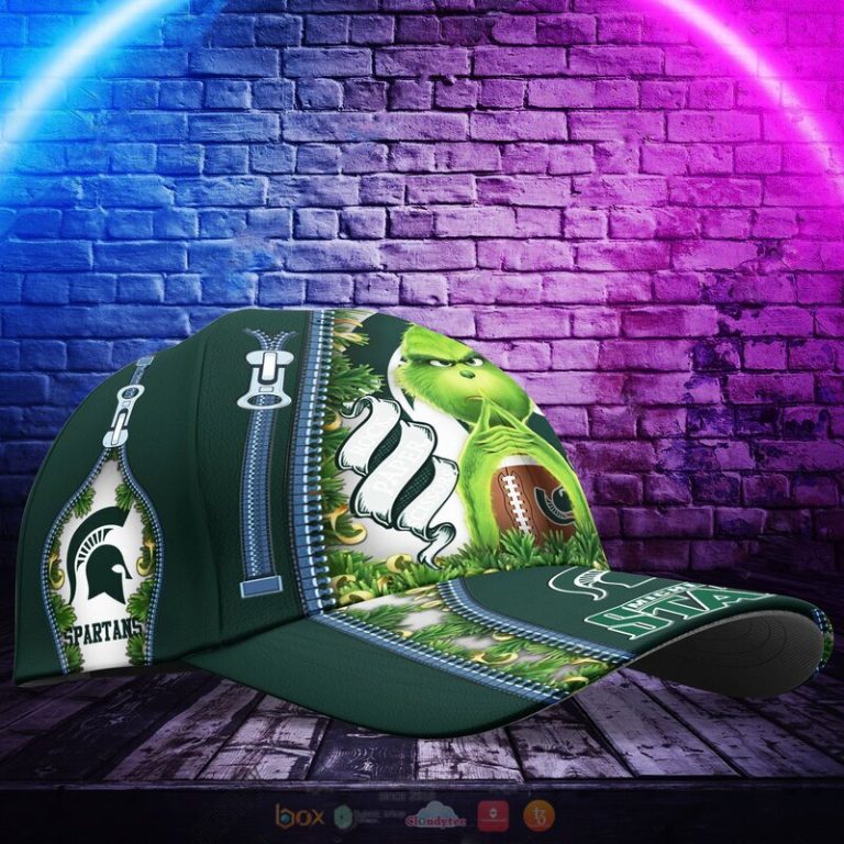 Personalized NCAA Michigan State Spartans The Grinch Cap 1 2