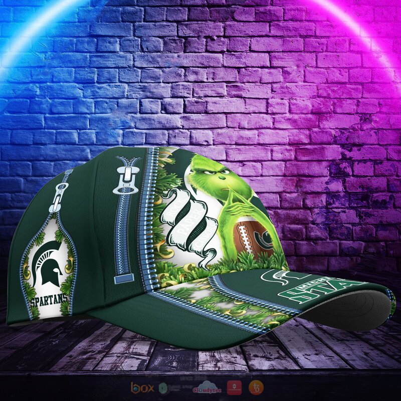 Personalized NCAA Michigan State Spartans The Grinch Cap 1 2